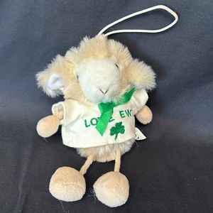 Irish ☘️ Soft “Love Ewe” Sheep Hanging Toy Shamrock St. Patrick’s Souvenir Gift